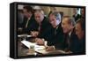President George W. Bush Meets with His Cabinet on Oct. 10, 2001-null-Framed Stretched Canvas