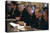 President George W. Bush Meets with His Cabinet on Oct. 10, 2001-null-Stretched Canvas