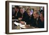 President George W. Bush Meets with His Cabinet on Oct. 10, 2001-null-Framed Premium Photographic Print