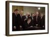 President George W. Bush Signs the Usa Patriot Act on Oct. 26,2001-null-Framed Premium Photographic Print