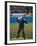 President George W. Bush Throws the Ceremonial First Pitch at Yankee Stadium-null-Framed Photo