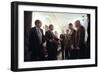 President George W. Bush with Chiefs of Staff, Oct. 24, 2001-null-Framed Premium Photographic Print