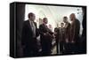 President George W. Bush with Chiefs of Staff, Oct. 24, 2001-null-Framed Stretched Canvas