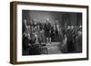 President George Washington Delivering His Inaugural Address-Stocktrek Images-Framed Art Print