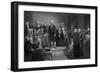 President George Washington Delivering His Inaugural Address-Stocktrek Images-Framed Art Print