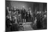 President George Washington Delivering His Inaugural Address-Stocktrek Images-Mounted Art Print