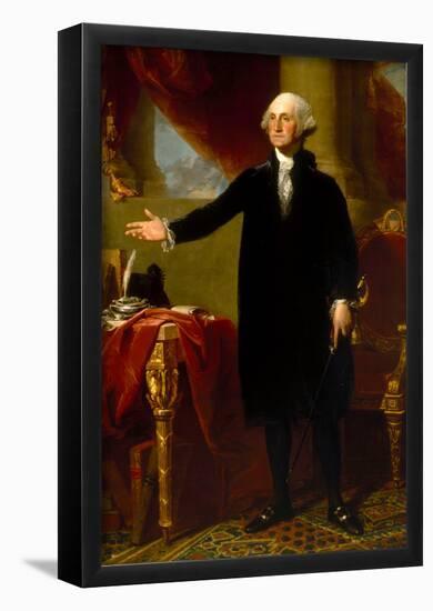 President George Washington Standing Historical Art Print Poster-null-Framed Poster