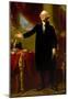 President George Washington Standing Historical Art Print Poster-null-Mounted Poster