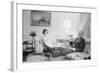 President Gerald Ford and First Lady Betty Ford in the living quarters of the White House, 1975-Marion S. Trikosko-Framed Photographic Print