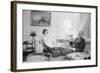 President Gerald Ford and First Lady Betty Ford in the living quarters of the White House, 1975-Marion S. Trikosko-Framed Photographic Print