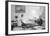 President Gerald Ford and First Lady Betty Ford in the living quarters of the White House, 1975-Marion S. Trikosko-Framed Photographic Print