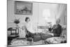 President Gerald Ford and First Lady Betty Ford in the living quarters of the White House, 1975-Marion S. Trikosko-Mounted Photographic Print