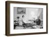 President Gerald Ford and First Lady Betty Ford in the living quarters of the White House, 1975-Marion S. Trikosko-Framed Photographic Print