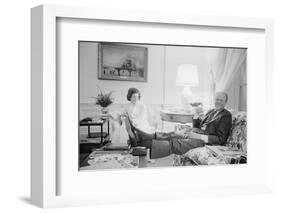 President Gerald Ford and First Lady Betty Ford in the living quarters of the White House, 1975-Marion S. Trikosko-Framed Photographic Print