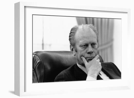 President Gerald Ford During Collapse of the South Vietnamese Regime, Apr. 1995-null-Framed Photo