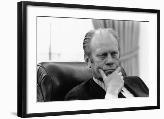 President Gerald Ford During Collapse of the South Vietnamese Regime, Apr. 1995-null-Framed Photo