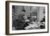 President Gerald Ford Meeting with His Chief of Staff, Donald Rumsfeld. Feb. 6, 1975-null-Framed Premium Photographic Print