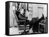 President Gerald Ford's First Week in Office-null-Framed Stretched Canvas