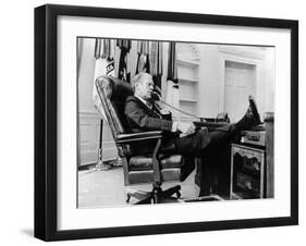 President Gerald Ford's First Week in Office-null-Framed Photo