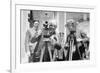 President Harding Tries Out a Motion Picture Camera-null-Framed Premium Giclee Print