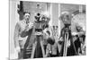 President Harding Tries Out a Motion Picture Camera-null-Mounted Premium Giclee Print