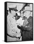 President Harry S. Truman (1884-1972) Meeting General Douglas Macarthur (1880-1964)-American Photographer-Framed Stretched Canvas