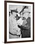 President Harry S. Truman (1884-1972) Meeting General Douglas Macarthur (1880-1964)-American Photographer-Framed Giclee Print