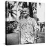 President Harry S. Truman, Arriving in Key West Wearing Hawaiian Shirt-George Skadding-Stretched Canvas