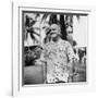 President Harry S. Truman, Arriving in Key West Wearing Hawaiian Shirt-George Skadding-Framed Photographic Print