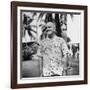 President Harry S. Truman, Arriving in Key West Wearing Hawaiian Shirt-George Skadding-Framed Photographic Print