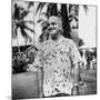 President Harry S. Truman, Arriving in Key West Wearing Hawaiian Shirt-George Skadding-Mounted Photographic Print