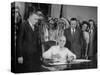 President Harry S. Truman Signing Bill Providing for Establishment of Indian Claims Commission-null-Stretched Canvas