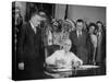 President Harry S. Truman Signing Bill Providing for Establishment of Indian Claims Commission-null-Stretched Canvas