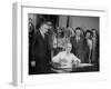 President Harry S. Truman Signing Bill Providing for Establishment of Indian Claims Commission-null-Framed Photographic Print