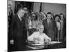 President Harry S. Truman Signing Bill Providing for Establishment of Indian Claims Commission-null-Mounted Photographic Print