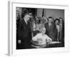 President Harry S. Truman Signing Bill Providing for Establishment of Indian Claims Commission-null-Framed Photographic Print