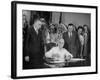 President Harry S. Truman Signing Bill Providing for Establishment of Indian Claims Commission-null-Framed Photographic Print