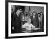 President Harry S. Truman Signing Bill Providing for Establishment of Indian Claims Commission-null-Framed Photographic Print