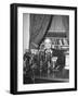 President Harry S. Truman Sitting in Chair Used by Formed President Franklin D. Roosevelt-Marie Hansen-Framed Premium Photographic Print