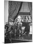 President Harry S. Truman Sitting in Chair Used by Formed President Franklin D. Roosevelt-Marie Hansen-Mounted Photographic Print