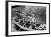 President Harry S. Truman Standing in Rowboat, Fishing with Others-George Skadding-Framed Giclee Print