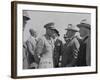 President Harry Truman and General Dwight Eisenhower Enroute to the Potsdam Conference-null-Framed Photo