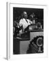 President Harry Truman Delivering His Acceptance Speech at Democratic National Convention-null-Framed Photo