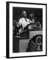 President Harry Truman Delivering His Acceptance Speech at Democratic National Convention-null-Framed Photo