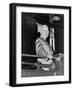 President Harry Truman During His Whistle Stop Campaign in 1948-null-Framed Photo