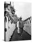 President Harry Truman Inspects the Personnel of the Uss Missouri-null-Stretched Canvas