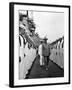 President Harry Truman Inspects the Personnel of the Uss Missouri-null-Framed Photo