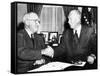 President Harry Truman with President Elect Dwight Eisenhower after Nov Elections, Nov 18, 1952-null-Framed Stretched Canvas