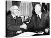 President Harry Truman with President Elect Dwight Eisenhower after Nov Elections, Nov 18, 1952-null-Stretched Canvas