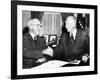 President Harry Truman with President Elect Dwight Eisenhower after Nov Elections, Nov 18, 1952-null-Framed Photo